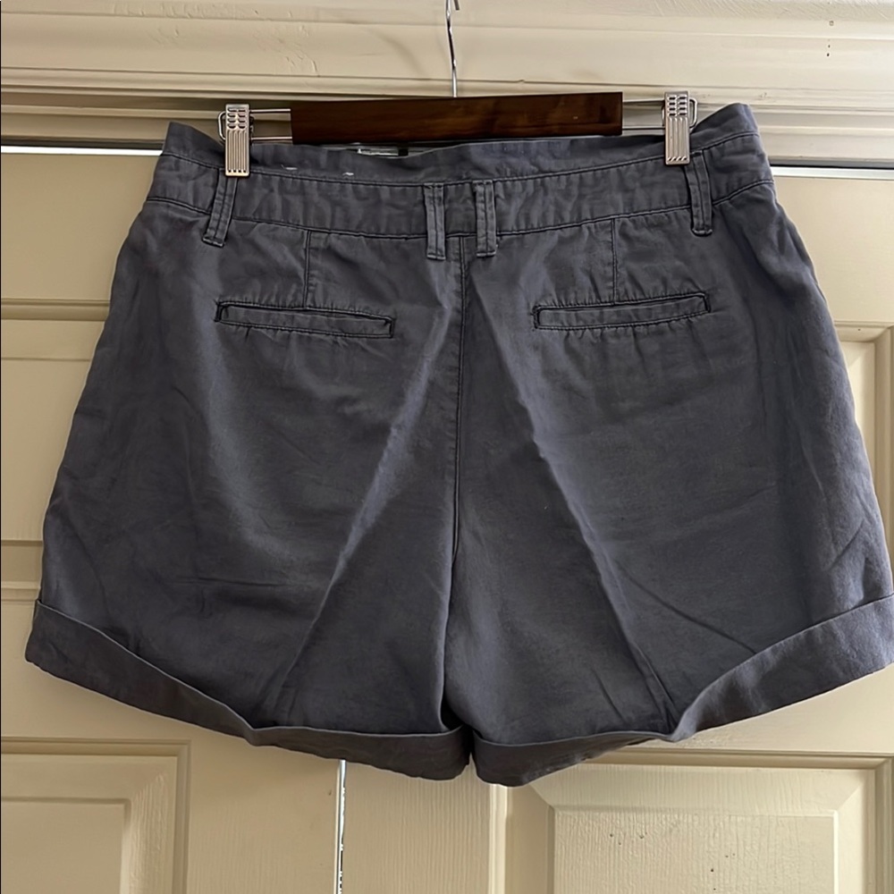 Sonoma Modern Shorts Gray Casual Cuffed Ruffle waist - Picture 3 of 5